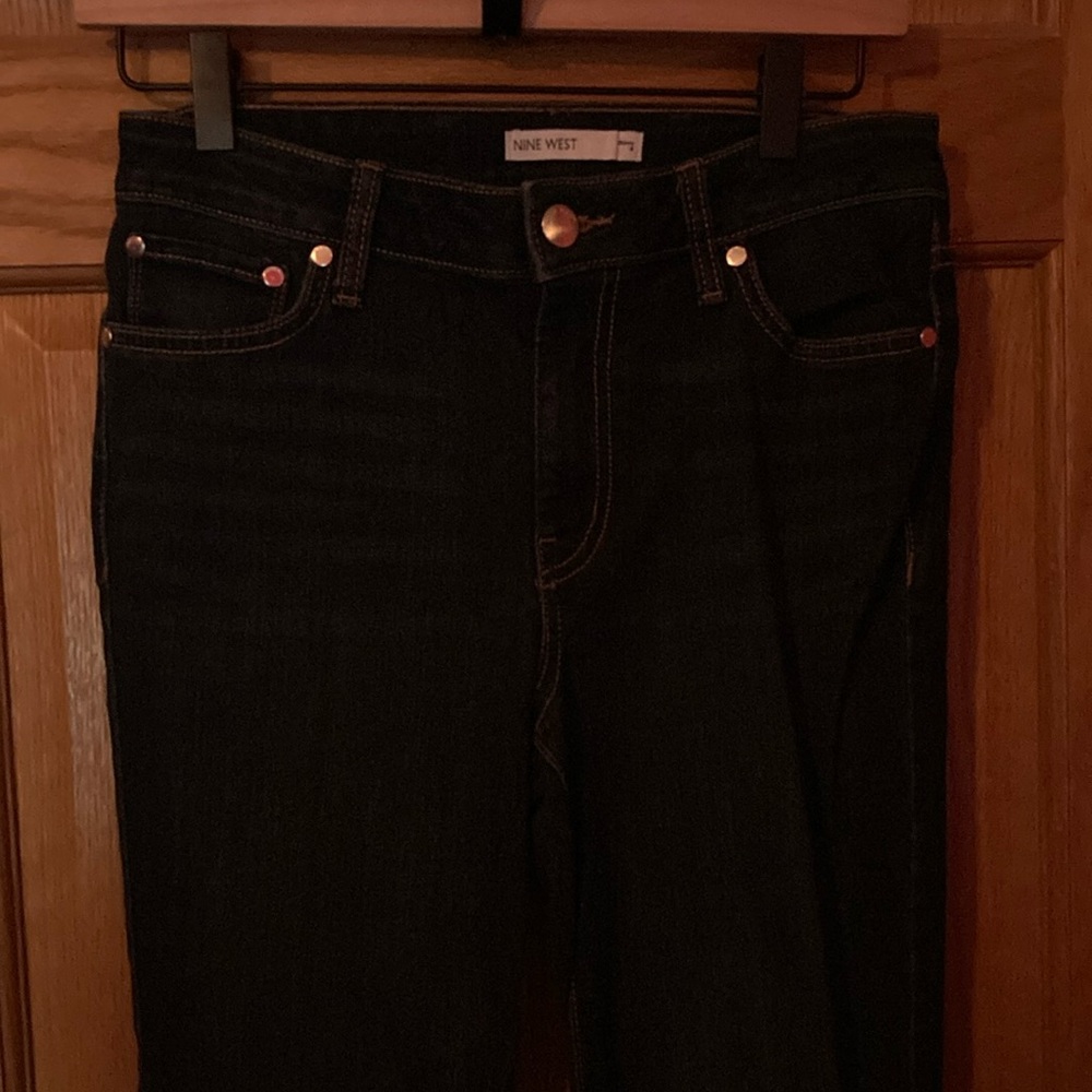 Nine West women’s skinny dark wash jeans